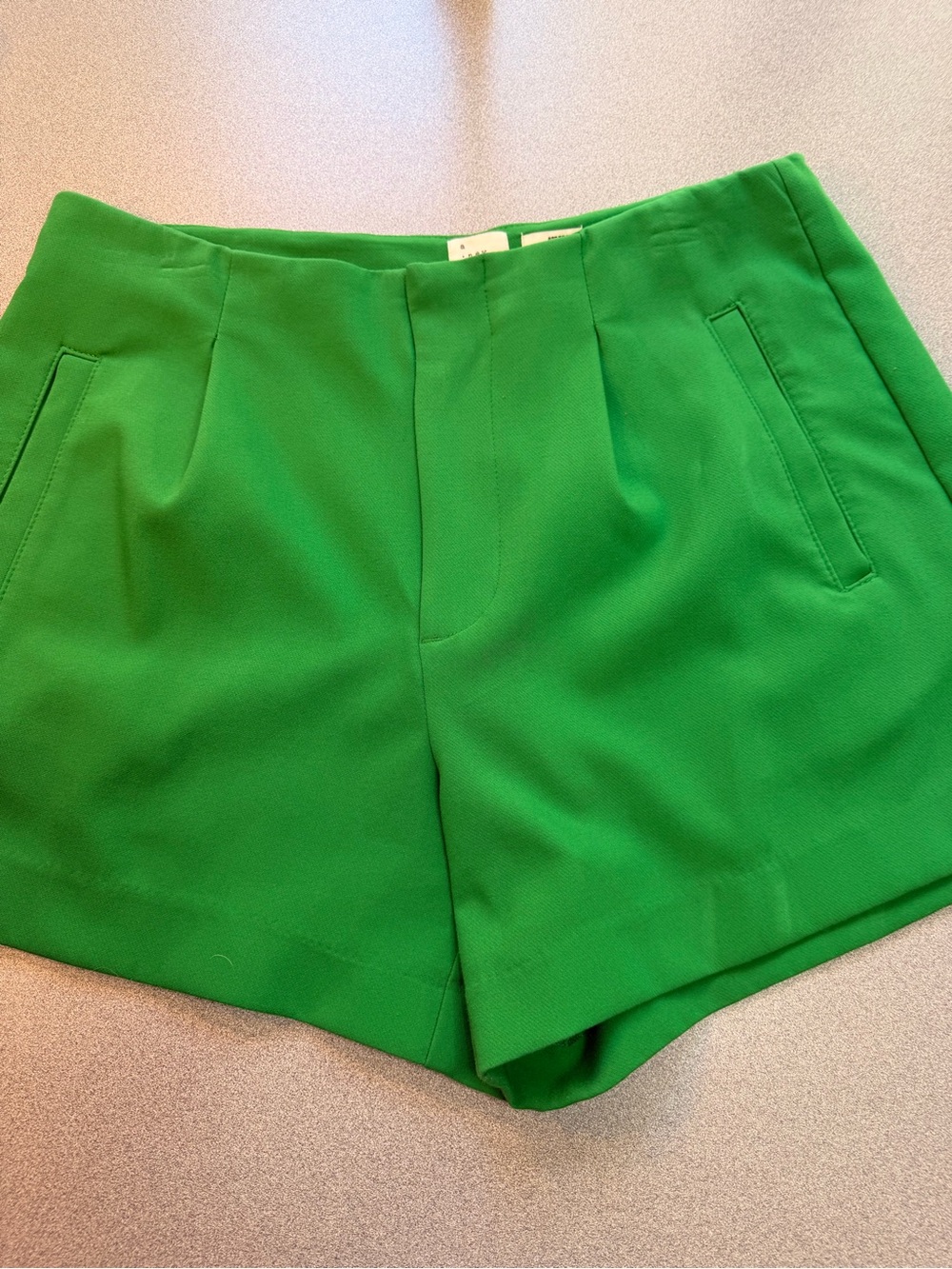 a new day Bright Green High-Waist Tailored Shorts